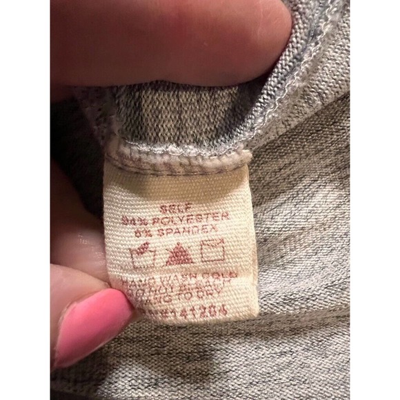 Hem & Thread Womens Hoodie Sweatshirt Gray Multicolor Pullover Marled V Neck M - Picture 8 of 10